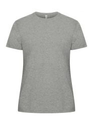 Clique Classic OC-T Women T-shirt z 100% organic cotton szary melanż. Szare t-shirty damskie CLIQUE, m, bez wzorów, z bawełny, bez kołnierzyka. Za 116.19 zł.
