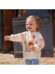 COOL CLUB Bluza w kolorze beżowym rozmiar: 92. Brązowe bluzy i bluzki niemowlęce COOL CLUB, bez wzorów, bez ramiączek, bez kaptura. Za 47.82 zł.