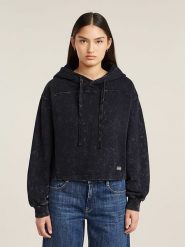 G-Star Bluza w kolorze antracytowym rozmiar: XXS. Czarne bluzy z kapturem damskie G-Star, xxs, z bawełny. Za 248.58 zł.