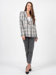 Patrizia Pepe Marynarka | 1S1157 A6G2 | Kobieta | Czarny, Biały, Brązowy. Białe marynarki i żakiety damskie Patrizia Pepe, s, bez wzorów, z elastanu. W wyprzedaży za 589.00 zł.