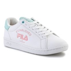 Buty Fila Crosscourt 2 Nt Logo W FFW0258-13206 białe. Białe buty sportowe na co dzień damskie bez wzorów, z gumy. Za 394.65 zł.