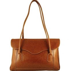 Torebka skórzana damska DAN-A T41 camel. Brązowe torebki klasyczne damskie DAN-A, bez wzorów, ze skóry, bez dodatków. Za 399.99 zł.