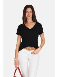 Le Jardin du Lin Koszulka w kolorze czarnym rozmiar: 38. Czarne t-shirty damskie Le jardin du lin, bez wzorów, bez kołnierzyka. Za 56.99 zł.