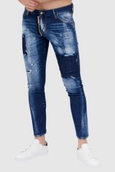 DSQUARED2 Niebieskie jeansy męskie sexy twist jean. Niebieskie jeansy męskie Dsquared2. W wyprzedaży za 1,899.99 zł.
