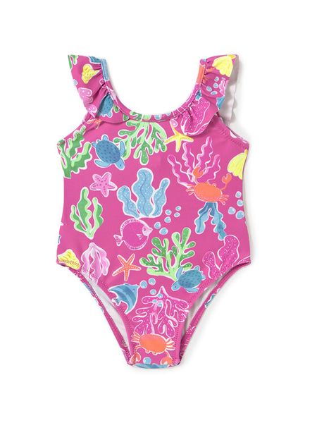 Mayoral Strój kąpielowy 1742 Różowy. Czerwone stroje kąpielowe dziewczęce Mayoral, bez wzorów, z syntetyku. Za 79.99 zł.