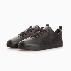 Puma Buty Dribble 40032609. Czarne buty sportowe na co dzień męskie Puma, z materiału, bez zapięcia, trekkingowe. Za 201.99 zł.