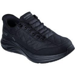 Buty sportowe męskie Skechers Contour Foam Cozy. Czarne buty sportowe na co dzień męskie Skechers, z syntetyku, bez zapięcia. Za 399.99 zł.