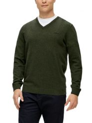 S.Oliver Sweter w kolorze khaki rozmiar: S. Brązowe swetry męskie S.Oliver, s, bez wzorów, z bawełny, bez kołnierzyka. Za 95.95 zł.