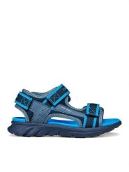 Geox Sandały J Sandal Airadyum Bo J45F1B 014ME C0693 S Granatowy. Niebieskie sandały chłopięce Geox, z materiału, bez zapięcia. Za 249.99 zł.