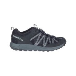 Buty turystyczne męskie Merrell Wildwood Aerosport. Czarne buty trekkingowe męskie MERRELL, bez zapięcia, trekkingowe. Za 339.99 zł.