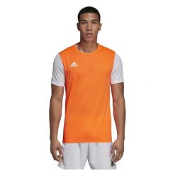 Koszulka piłkarska adidas Estro 19 JSY. Białe t-shirty sportowe męskie Adidas, m, z jersey, bez ramiączek, do piłki nożnej. Za 52.00 zł.