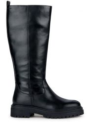 Geox Kozaki "Iridea" w kolorze czarnym rozmiar: 37. Czarne kozaki damskie Geox, z materiału, bez obcasa. Za 425.95 zł.