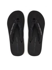 Calvin Klein Jeans Japonki Beach Wedge Sandal Padded Ny YW0YW01397 Czarny. Czarne klapki damskie Calvin Klein Jeans, bez wzorów, z jeansu, bez obcasa. Za 189.99 zł.