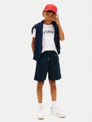 Tommy Hilfiger T-Shirt KB0KB10290 Biały Regular Fit. Białe t-shirty chłopięce Tommy Hilfiger, bez wzorów, z bawełny, bez ramiączek. Za 309.99 zł.