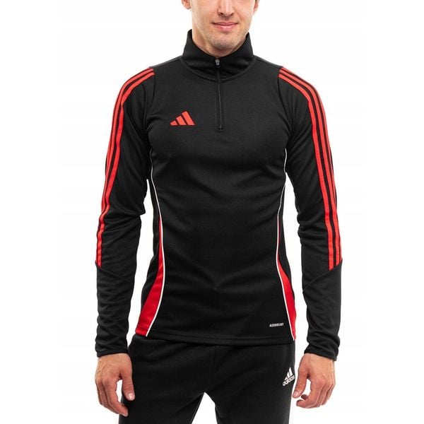 Bluza Męska adidas Tiro 24 Rozpinana 1/4 Sportowa Treningowa roz. M. Czarne bluzy sportowe męskie Adidas, m. Za 183.00 zł.