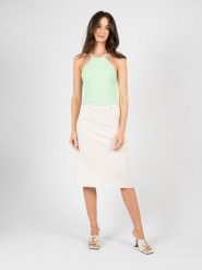 Patrizia Pepe Spódnica | 8G0290/K031 | Kobieta | Biały. Białe spódniczki damskie Patrizia Pepe, bez wzorów, z dzianiny, eleganckie, dopasowane. W wyprzedaży za 389.00 zł.