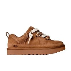 Damskie buty sportowe W LO LOWMEL. Brązowe buty sportowe na co dzień damskie Ugg, bez wzorów, z materiału. Za 646.20 zł.
