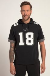 Męska Bluza z kapturem futbol amerykański półrękaw kaptur duży nadruk. Czarne bluzy z kapturem męskie JAY-PI, m, z bawełny. Za 279.99 zł.