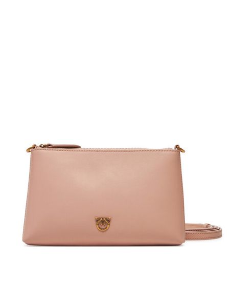 PINKO Torebka Flat Horizontal Mini PE 25 PCPL 104277 A0F1 Różowy. Czerwone listonoszki damskie Pinko, bez wzorów, ze skóry, bez dodatków. Za 469.99 zł.