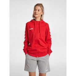 Kurtka z kapturem dla kobiet na zamek Hummel hmlGO cotton. Czerwone kurtki damskie HUMMEL, xl, bez wzorów, z bawełny, z kapturem. W wyprzedaży za 178.00 zł.
