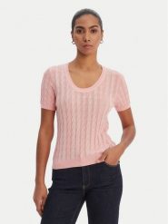 Fracomina Sweter FR26ST7031K547R9 Koralowy Regular Fit. Pomarańczowe swetry klasyczne damskie Fracomina, s, bez kołnierzyka. Za 459.99 zł.