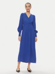 YAS Sukienka letnia Drea 26027889 Niebieski Regular Fit. Niebieskie sukienki damskie YAS, na lato, m, bez wzorów, z wiskozy, bez kołnierzyka, bez ramiączek. Za 219.99 zł.