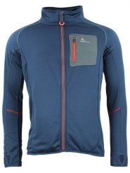 Peak Mountain Kurtka polarowa "Cemaro" w kolorze granatowym rozmiar: L. Niebieskie kurtki męskie Peak Mountain, l, bez wzorów, z materiału, bez kaptura. Za 157.35 zł.