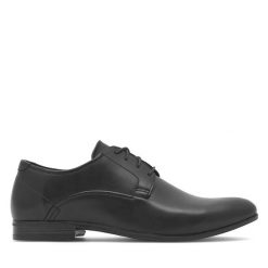 Półbuty Lanetti. Czarne buty wizytowe męskie Lanetti, bez zapięcia. Za 129.99 zł.