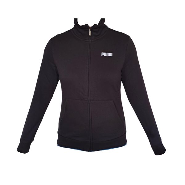 Bluza dresowa damska Puma ESS TR. Czarne bluzy bez kaptura damskie Puma, xs, z dresówki. Za 137.99 zł.