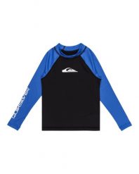 Koszulka surfingowa z długim rękawem UPF 50 dla Chłopcy EVERYDAY Niebieski. Niebieskie koszulki męskie z długim rękawem Quiksilver, z elastanu. Za 112.55 zł.