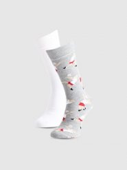 4F Skarpety casual za kostkę (2-pack) uniseks - multikolor 39-42. Skarpetki męskie 4f, bez wzorów, z materiału. Za 59.99 zł.