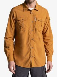 Koszula podróżnicza Craghoppers NosiLife Adventure LS Shirt III. Brązowe koszule męskie CRAGHOPPERS, m, bez wzorów, z materiału, bez kołnierzyka, bez ramiączek. Za 524.65 zł.