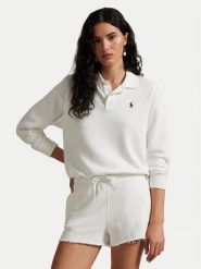 Polo Ralph Lauren Bluza 211965097002 Biały Relaxed Fit. Białe bluzy bez kaptura damskie Polo Ralph Lauren, xl, z bawełny. Za 749.99 zł.