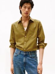 Tommy Hilfiger koszula casual Mężczyźni Regular Fit Bawełna żółty|czarny, L. Czarne koszule męskie Tommy Hilfiger, l, z aplikacjami, z bawełny, bez kołnierzyka, bez ramiączek. Za 279.95 zł.