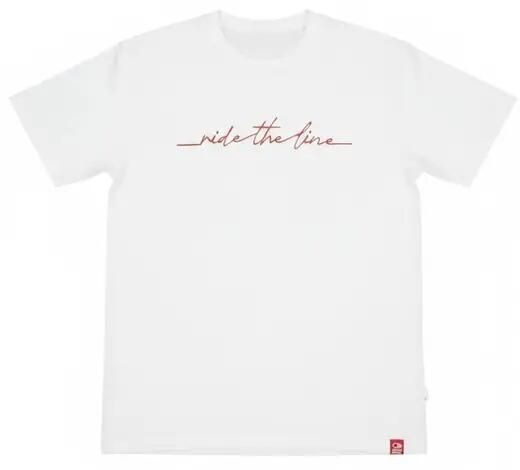 Odzież T-shirts unisex SkatePro RIDE THE LINE Koszulka - S - Biały. Biała t-shirty damskie SKATEPRO, s, bez wzorów, z bawełny, bez kołnierzyka. Za 108.99 zł.