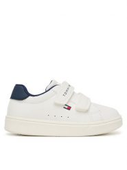Tommy Hilfiger Sneakersy Low Cut Velcro Sneaker T1X9-35216-1355 M Biały. Białe buty sportowe chłopięce Tommy Hilfiger, bez wzorów, ze skóry, bez zapięcia. Za 284.99 zł.
