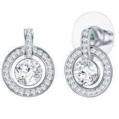 Lulu & Jane Kolczyki Stop metali Srebrny 1 ct Damski. Szare kolczyki damskie Lulu & Jane, z kryształem, srebrne, na sztyftcie. Za 99.99 zł.