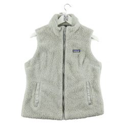 Second life - Kurtka polarowa dla kobiet szara - Jak nowy. Szare kurtki damskie Patagonia, bez wzorów, z polaru, bez kaptura. Za 253.76 zł.