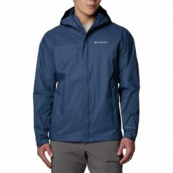 Kurtka przeciwdeszczowa męska Columbia Watertight II Jacket z kapturem. Niebieskie kurtki męskie Columbia, m, bez wzorów, sportowe, z kapturem. W wyprzedaży za 329.40 zł.