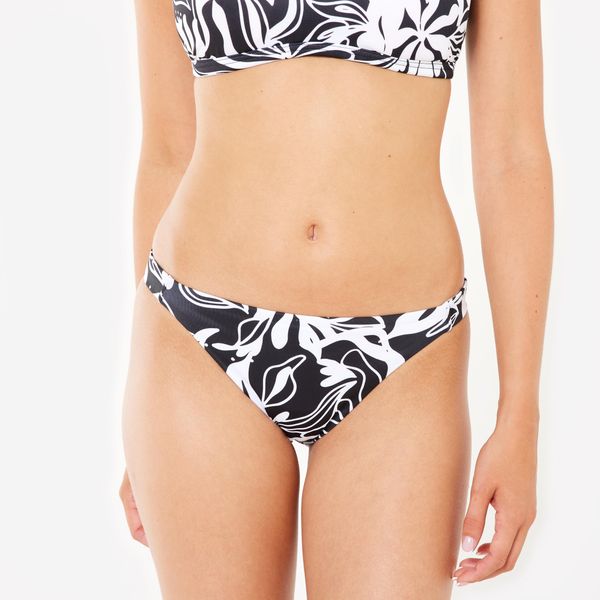 Dół kostiumu kąpielowego surfingowego damski Olaian Aly Bermeo. Czarne bikini damskie OLAIAN, bez wzorów. W wyprzedaży za 29.99 zł.