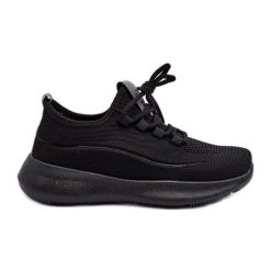 Damskie Buty Sportowe Big Star NN274663 Czarne. Czarne obuwie do biegania damskie . Za 214.83 zł.