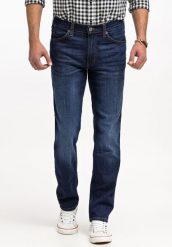 MUSTANG TRAMPER TAPERED MĘSKIE SPODNIE JEANSOWE JEANSY DŻINSY DENIM BLUE 1015352 5000 982. Niebieskie jeansy męskie Mustang, na zimę. Za 229.99 zł.