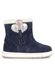 Geox Śniegowce B Trottola Girl B364AA 00022 C0694 M Granatowy. Niebieskie kozaki dziewczęce Geox, bez wzorów, ze skóry, bez obcasa. Za 429.99 zł.