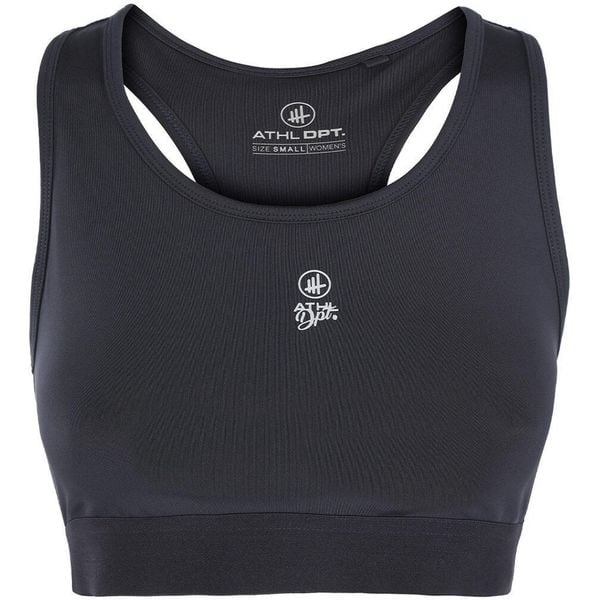 ATHL DPT Vanessa – Damski biustonosz sportowy, bezszwowy, wysoka podpora. Czarne biustonosze sportowe damskie ZOOPLEMENTS, bez wzorów. Za 163.99 zł.