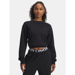 Bluza Damska UA Icon Vida Flc Crew 6003675-004. Czarne bluzy bez kaptura damskie Under Armour. Za 129.99 zł.