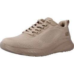 Buty SKECHERS BOBS SQUAD Nago. Brązowe obuwie do biegania damskie Skechers. Za 249.99 zł.