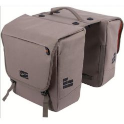 Bagażnik - podwójna torba „Via.Tour Double RT”, piaskowa. Brązowe torebki klasyczne damskie CON-TEC, bez wzorów, duże, bez dodatków. Za 505.75 zł.