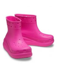 Crocs Kalosze "Crush" w kolorze różowym rozmiar: 41/42. Różowe kalosze damskie Crocs, bez wzorów, z materiału. Za 199.95 zł.
