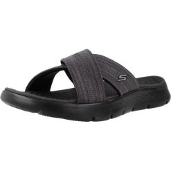 Sandały SKECHERS GO WALK FLEX Szary. Szare obuwie trekkingowe damskie Skechers, bez wzorów, z tkaniny, bez obcasa. Za 174.99 zł.