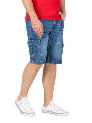 Timezone Szorty dżinsowe "Ryker" - Regular fit - w kolorze niebieskim rozmiar: W33. Niebieskie szorty męskie Timezone, z jeansu, bez kołnierzyka. Za 140.53 zł.